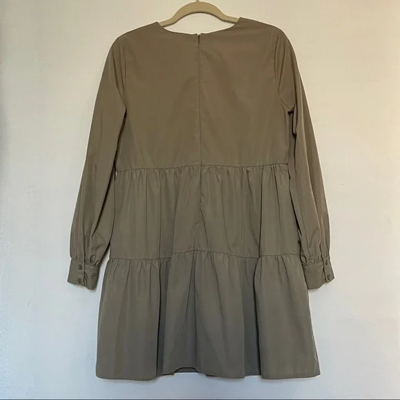 Cotton Tiered Mini Smock Dress - Picture 3 of 9